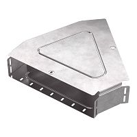 Угол горизонтальный 45 градусов с крышкой Стандарт 400х100 Промрукав | код PR16.0615 | ПРОМРУКАВ