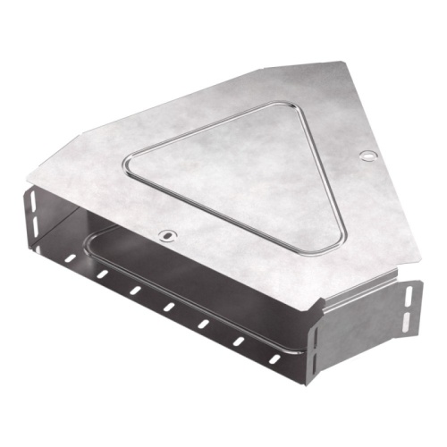 Угол горизонтальный 45 градусов с крышкой Стандарт 400х100 Промрукав | код PR16.0615 | ПРОМРУКАВ