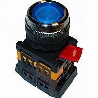 Кнопка  ABLF-22 22 мм²  660/440В, IP40, Синий |  код.  BBT10-ABLF-K07 |  IEK