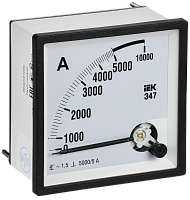 Амперметр Э47 5000/5А кл. точн. 1,5 96х96мм IEK | код IPA20-6-5000-E | IEK