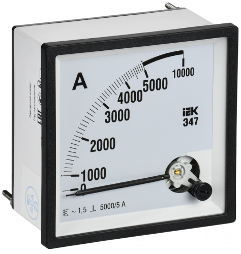 Амперметр Э47 5000/5А кл. точн. 1,5 96х96мм IEK | код IPA20-6-5000-E | IEK Амперметр Э47 5000/5А кл. точн. 1,5 96х96мм IEK | код IPA20-6-5000-E | IEK