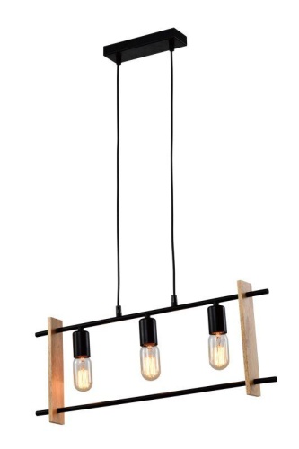 Светильник подвесной (подвес) Elizabeth 5107-203 3хЕ27 40Вт лофт-кантри потолочный квадратный Rivoli Б0057935