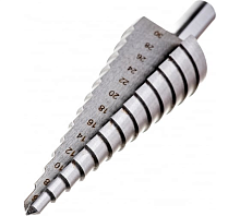 Сверло ступенчатое HSS по металлу, 13 ступеней, 6-30 мм | код 36383М | FIT