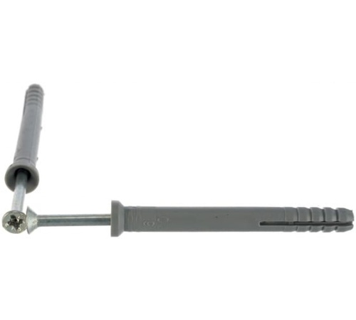 Дюбель-гвоздь 6х60 полипропилен потай 100 шт | код 4460950-100 | ЭТМ-Крепеж