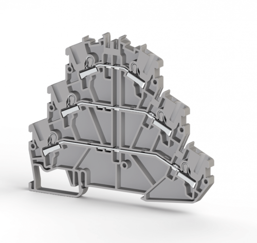 307 479, Клеммник 3-х ярусный пруж.быстрозажимной (Push in), 2,5 мм.кв., с диодом, направление диода A, (серый), PYK 2,5-3FD-A | код 0.0.0.3.07479 | KLEMSAN 307 479, Клеммник 3-х ярусный пруж.быстрозажимной (Push in), 2,5 мм.кв., с диодом, направление диода A, (серый), PYK 2,5-3FD-A | код 0.0.0.3.07479 | KLEMSAN