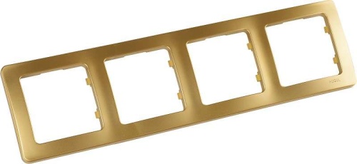 MASTER Рамка на 4 поста, черный | код Р404-08 | HEGEL