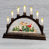 Декоративный светильник Подсвечник с эффектом снегопада NEON-NIGHT | код 501-164 | NEON-NIGHT