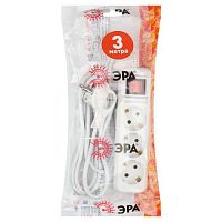 Удлинитель с заземлением UX-3es-3m 3х0.75кв.мм с выкл. 3гнезда 3м (5/20/600) Эра Б0035751