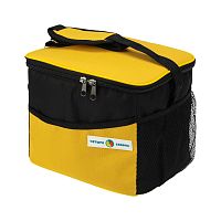 Сумка-холодильник /термосумка/ объемом 10 л. (2 слоя утепления) с карманами | код 80-0282 | ЧЕТЫРЕ СЕЗОНА