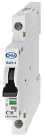 Автоматический выключатель, ультратонкий, серии ВА-9, ВА-9-1 В16 4,5кА, 1P 16 А, тип В, 4.5 кА, автомат шириной 9 мм (1 шт.) МЕАНДР | код 4680019910536 | МЕАНДР