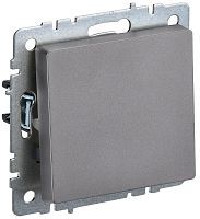 Выключатель перекрестный 1-кл. СП BRITE 10А ВС10-1-3-БрС сталь | код BR-V13-0-10-K46 | IEK