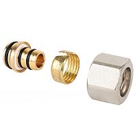 Фитинг обжимной (евроконус) 1/2'x16x2.0 PEX-AL-PEX для полиэтиленовой и металполимерной трубы | код MC.412.04 | MVI