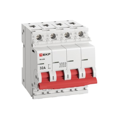 Выключатель нагрузки 4P 32А ВН-63N EKF PROxima | код S63432 | EKF фото 4