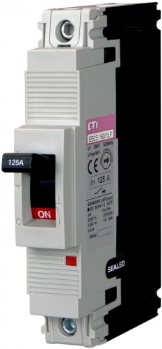Авт. выключатель EB 2S 160/1LF 125A (25kA, фикс./фикс.) 1P | код 004671010 | ETI Авт. выключатель EB 2S 160/1LF 125A (25kA, фикс./фикс.) 1P | код 004671010 | ETI