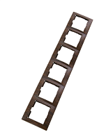 Рамка 6 постовая горизонтальная ЭКО (бук) Таймыр TDM | код SQ1814-0334 | TDM