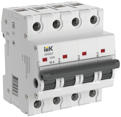 ARMAT Выключатель-разъединитель SWN 4P 32А IEK | код AR-SWN-4-032 | IEK