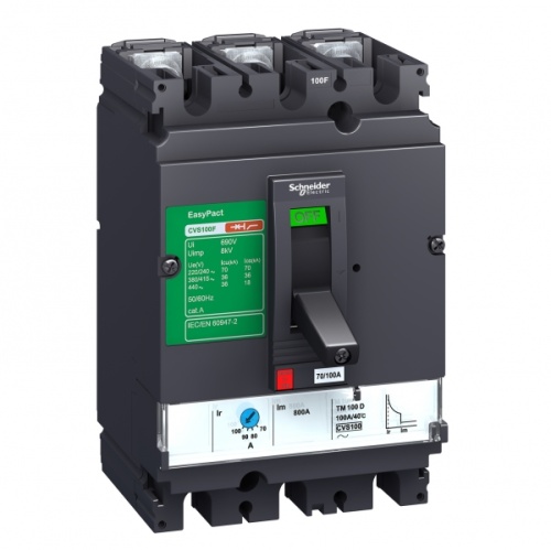 Автоматический выключатель EasyPact CVS 160F 36kA 3P MA150 | код. LV516440 | Schneider Electric 