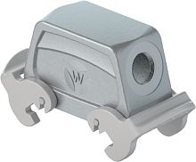 Крышка на кабель, разъема REVOS, Size 16, без уплотнителя, с двумя защелками, 1 отверстие с резьбой для кабельных вводов M25x1,5, с боковым расположением, материал корпуса: алюминиевый сплав | код 70.355.1635.1 | Wieland