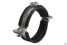 Хомут сантехнический 4' (110-116 мм) гайка М8 | код 1115 | ПрофСан