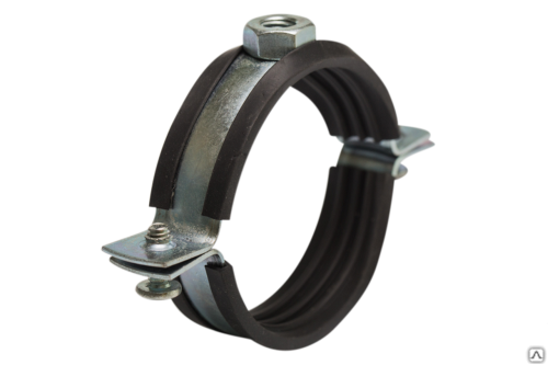 Хомут сантехнический 4' (110-116 мм) гайка М8 | код 1115 | ПрофСан