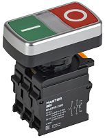 "Кнопка ""I-O"" с подсветкой d=22мм 1NO+1NC MASTER IEK" | код MI-BT60-11DR-3-11-K51 | IEK