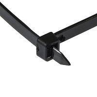 Хомут-стяжка кабельная нейлоновая неразъемная RUICHI, 500x8 мм, чёрная, упаковка 100 шт. | код 108881 | Ruichi