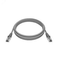 Патч-корд PREMIUM 2хRJ45/8P8C. T568B FTP CAT5e LSZH 1 метр. серый | код NTSS-PC-PM-FTP-RJ45-5e-1.0-LSZH-GY | NTSS