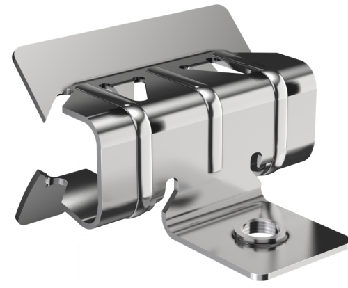 Зажим балочный 8-14мм с отгибом и резьбой М6 HDZ IEK | код CME40-BZOR-06-HDZ | IEK Зажим балочный 8-14мм с отгибом и резьбой М6 HDZ IEK | код CME40-BZOR-06-HDZ | IEK