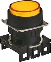 Головка кнопки S16PR-E2Y, выступающая желтая ?18мм с фиксацией, монтажное отверстие ?16мм | код A8026-A5550012262 | РЕЛЕ И АВТОМАТИКА