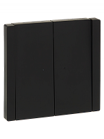 FORTE&PIANO Выключ. 2-кл. прох. с инд. 10А FP108 чер. IEK | код FP-V22-1-10-1-K02 | IEK