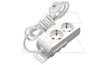 Ri-tech - Удлинитель 2x2P+E, нем. ст., со шторками, кабель 3x1,5мм?, 5м, белый | код 001-175-214002-05-00 | Mutlusan