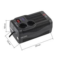 Стабилизатор напряжения компактный СНК-600 160-260В/220В, 600ВА | код Б0032468 | ЭРА