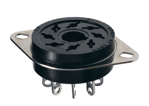 Штепсельный разъем 8-штырьков для реле 60.12, таймера 88.12, под пайку, монтажный фланец | код 9012 | FINDER Штепсельный разъем 8-штырьков для реле 60.12, таймера 88.12, под пайку, монтажный фланец | код 9012 | FINDER