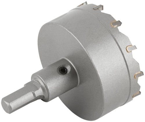 Коронка кольцевая с карбидными вставками Профи (для отверстий в нержавеющей стали) 64 мм | код 36853 | FIT фото 4