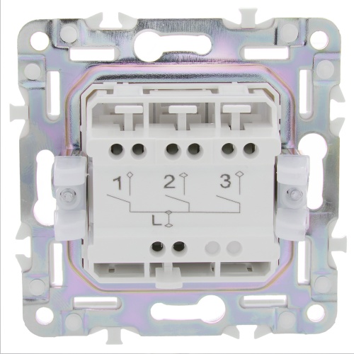 SKANDY Выключ. 3-кл. 10А SK-V11B беж. IEK | код SK-V30-0-10-K10 | IEK фото 5