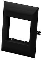 Рамка для встраиваемого оборудования 45х45х9 мм для РКК-100х60 и 100х40 (черный) | код СПР-2-М-Ч | Ruvinil