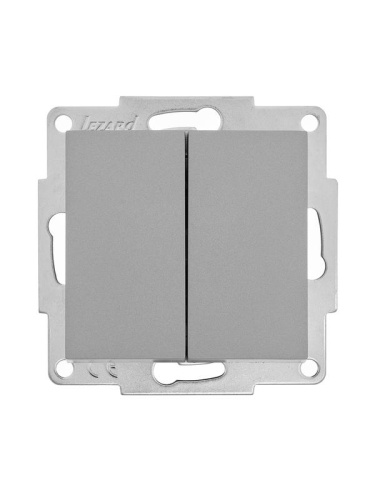 Выключатель 2-кл. СП Vesna механизм платина