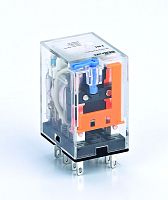 Промежуточное реле 2 конт. с LED инд. и TEST функ. 5А 12В DC ПР-102 | код 23837DEK | DEKraft