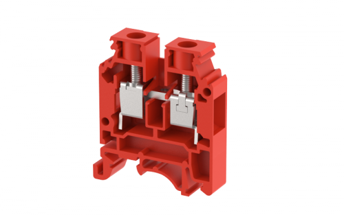 Клемма проходная винтовая 10 мм2, на 2 подключения, красная KUT10N-R | код 1105010002 | Elmex Клемма проходная винтовая 10 мм2, на 2 подключения, красная KUT10N-R | код 1105010002 | Elmex