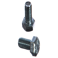 Болт DIN 933 M8х12 полная резьба шестигранная голова класс прочности 5.8 покрытие цинк | код DIN933-M8x12ZN | Крепдил