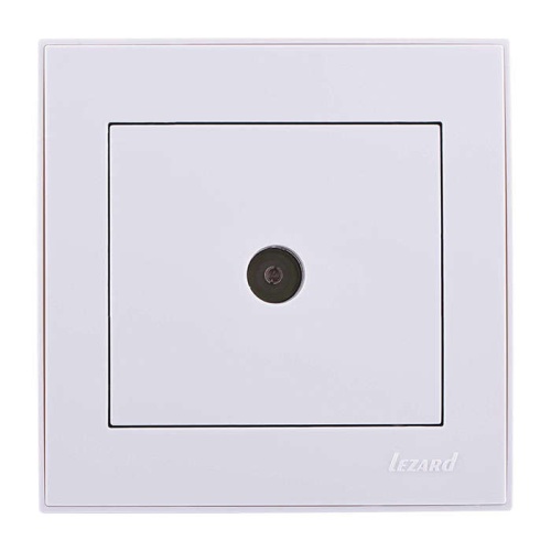 Розетка RAIN ТВ оконечная белая | код 703-0202-130 | Lezard