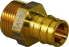 Штуцер Q&E 20 х 3/4' НР DR-латунь | код 1033438 | Uponor