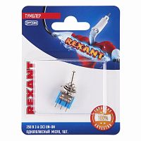 Тумблер 250V 3А (3c) ON-ON однополюсный Micro (MTS-102) REXANT (в упак. 1шт.) | код 06-0322-A | REXANT
