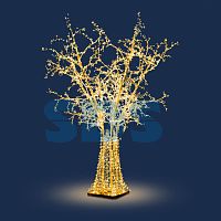 Декоративная 3D фигура Дерево 540х530 см теплое белое | код 501-504 | NEON-NIGHT