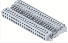 Разъем на 8 полюсов штепсельного типа с крепежными фланцами, шаг 5,08 мм DPSC5.08PM-8W(G) | код 2302010800 | Elmex