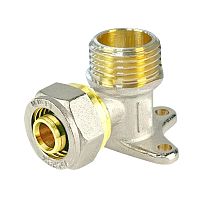 Водорозетка обжимная НР 16х1/2дюйм (160/10) K | код VF.355.N.016012 | VALFEX