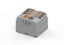 TPA6/2.5-7-GN Блок распределит. TP Push-in, 7 точек подключения, вход 6мм2, выход 2.5мм2, зел., шт | код TPA6/2.5-7-GN | SUPU