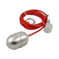 Поплавковый датчик уровня жидкости, исполнение на кабеле 10 м, -10 +180 С, поплавок- нерж. сталь, кабель- силикон | код IL-BA-W-S-10 | INNOLEVEL