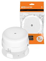 Коробка распаячная D90х43 мм инд. штрихкод белая «Виви» TDM | код SQ1820-1029 | TDM