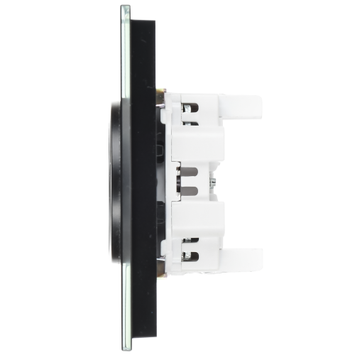 SKANDY Роз. 2-я без з/к/ш стекло 10А SK-R03Bl черн. IEK | код SK-R20-10-K02 | IEK фото 2 SKANDY Роз. 2-я без з/к/ш стекло 10А SK-R03Bl черн. IEK | код SK-R20-10-K02 | IEK фото 2